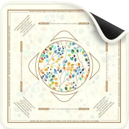 Mahjong Table Mat, Foldable Multi-Layer Rubber, Quick Dry, Non-Slip, Modern Design, view 11