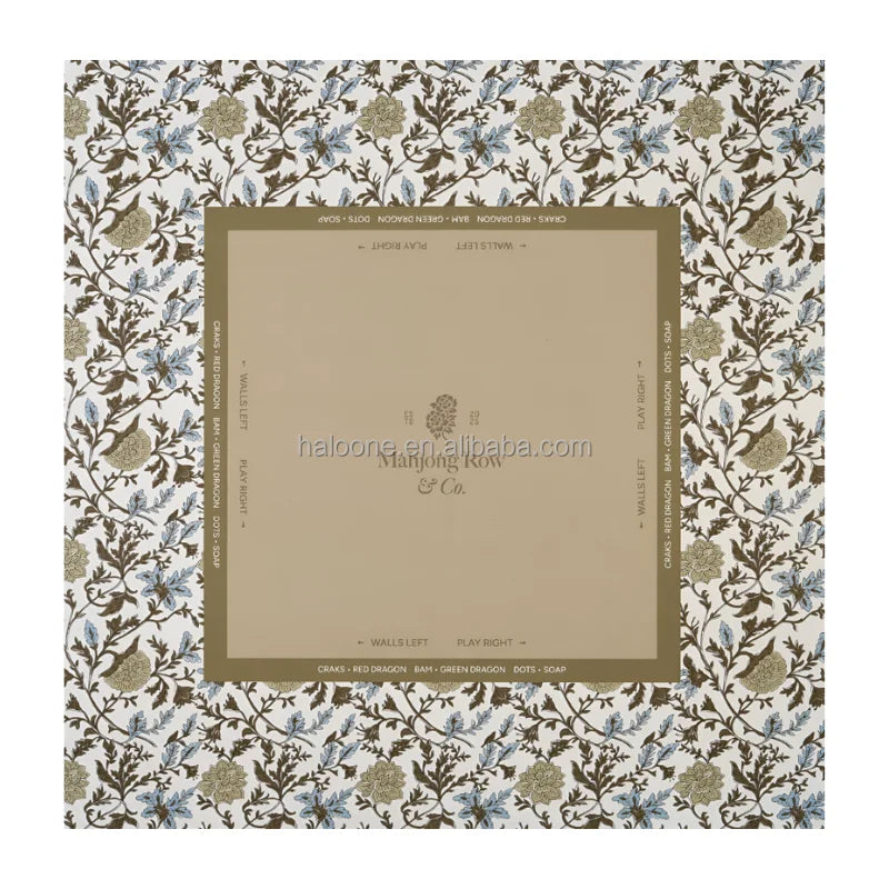 Mahjong Mat with Storage Bag, 33 Inch Neoprene, 3 mm, Stitched Edge, Waterproof, Off-White Honey, view 6