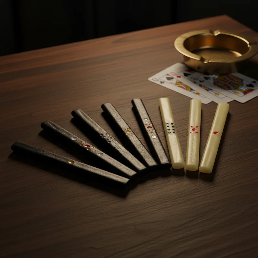 Mahjong Scoring Chips, Long Strip Acrylic Counting Sticks for Mahjong Games, view 5