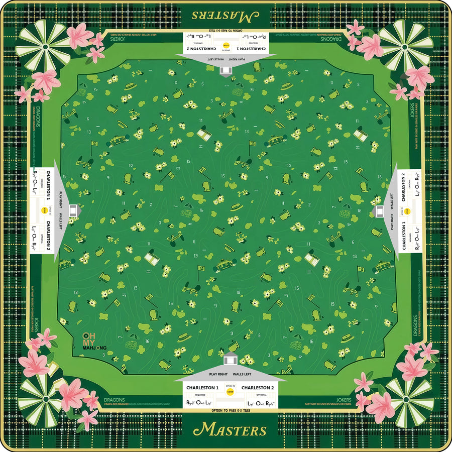 American Mahjong Table Pad, Foldable Non-Slip Game Mat, Soft Surface, Unfinished Edge