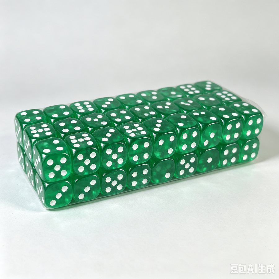 Mahjong Dice, 16mm, 100 Pieces per Set, Multiple Colors for Board Games, view 6