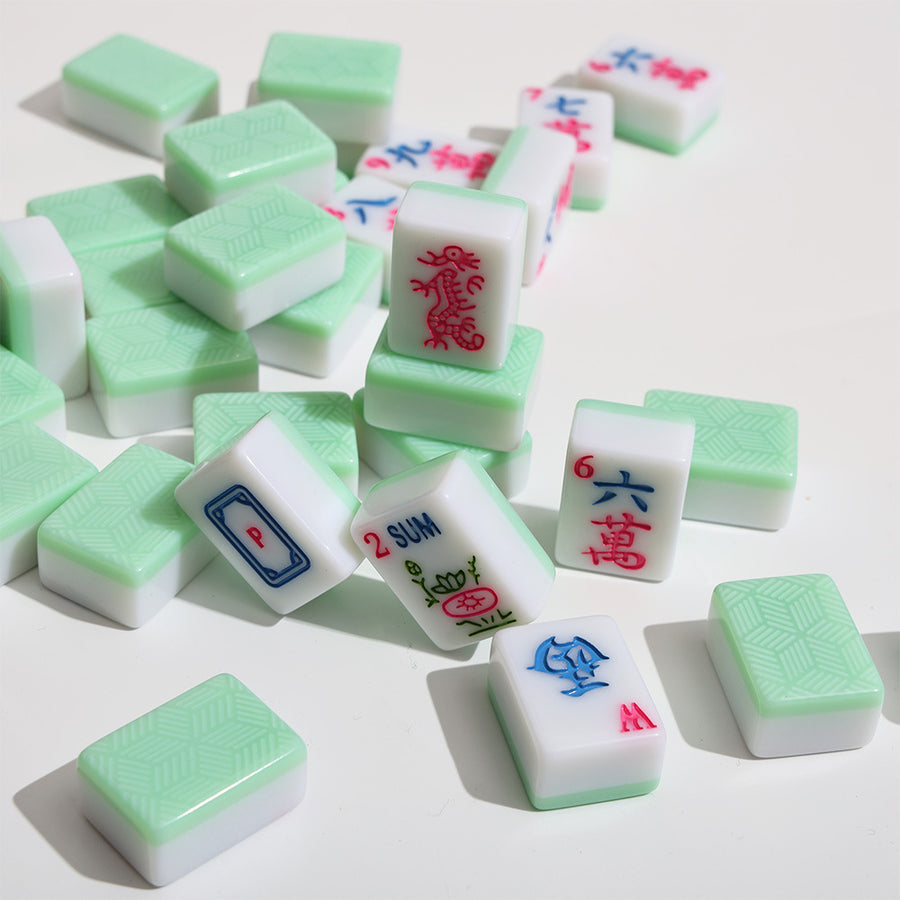 American Mahjong Tiles, Mini Size Acrylic Tile Set, Multi Color, view 2