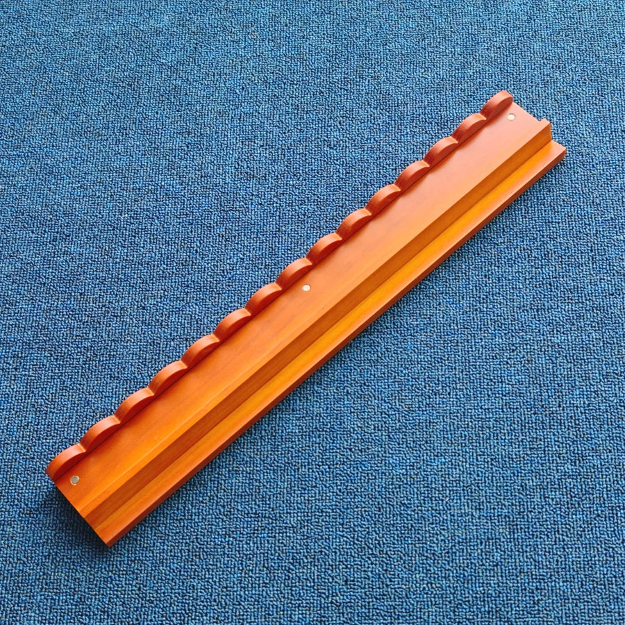 American Mahjong Racks with Pushers, 20 Inch Modern Solid Wood Tile Holder Set