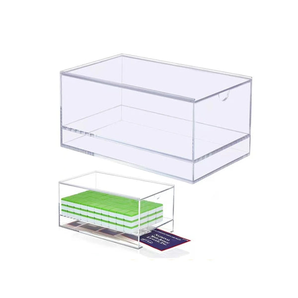 Mahjong Storage Box, Clear Acrylic, Waterproof, Dustproof, Wear Resistant