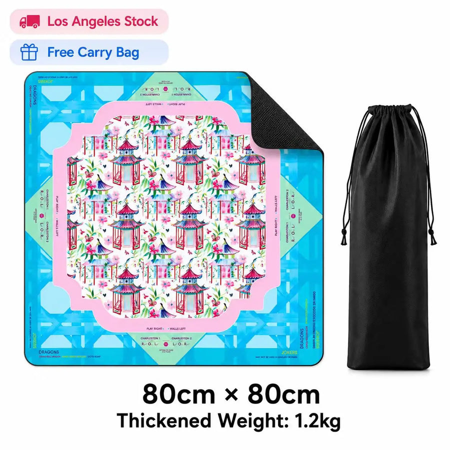 American Mahjong Table Mat, 31.5 x 31.5 Inch (80 cm) Diatomite, Non-Slip Pad, view 6