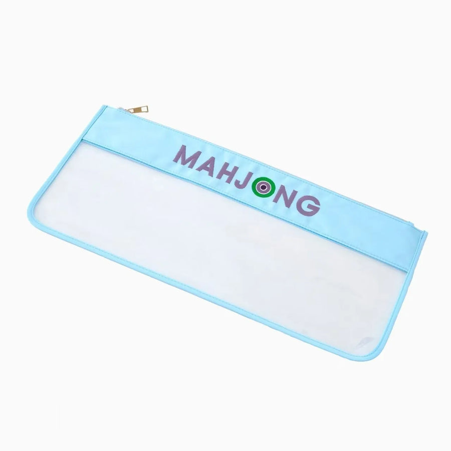 Mahjong Storage Bag with Embroidered Letters, Large Capacity Portable Travel Bag