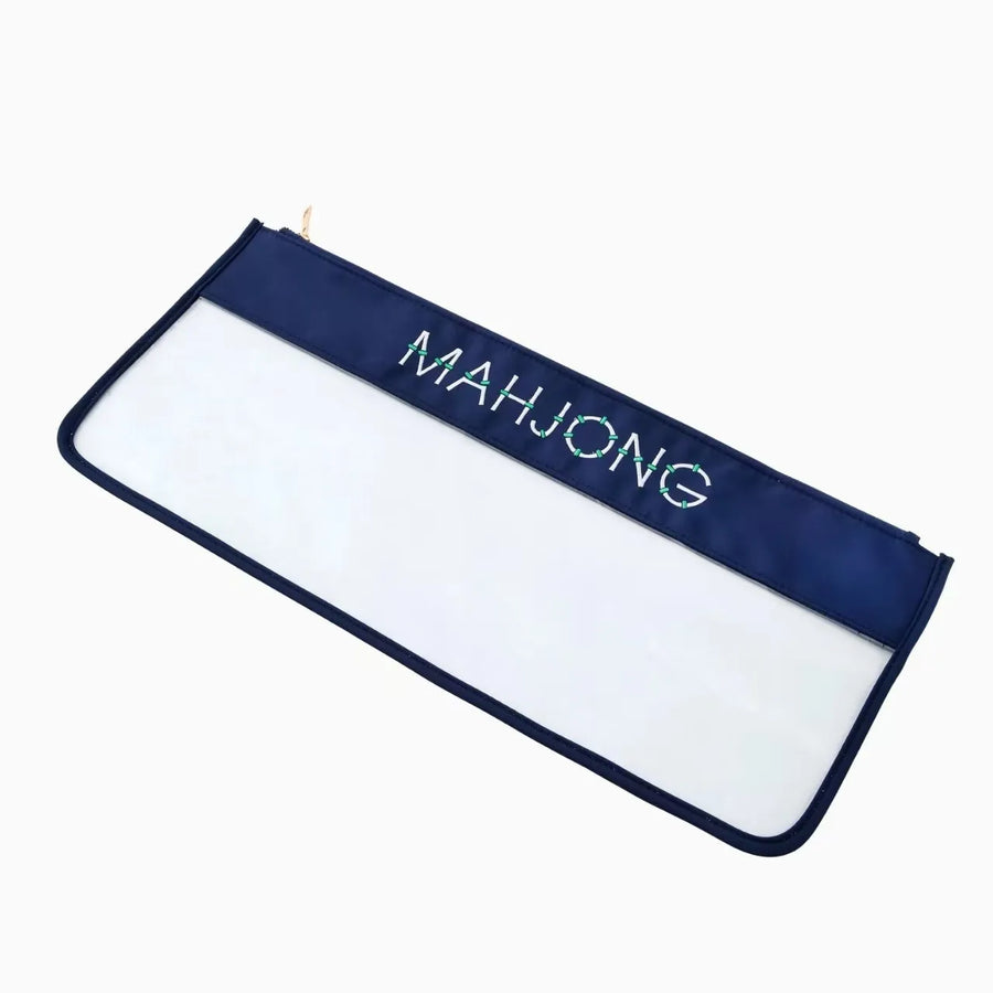 Mahjong Storage Bag with Embroidered Letters, Large Capacity Portable Travel Bag, view 7