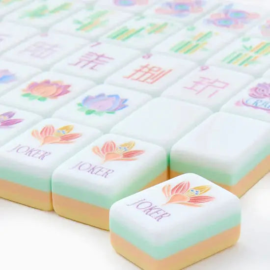 American Mahjong Tile Set, Ceramic Tiles for 4 Players, Portable, view 6