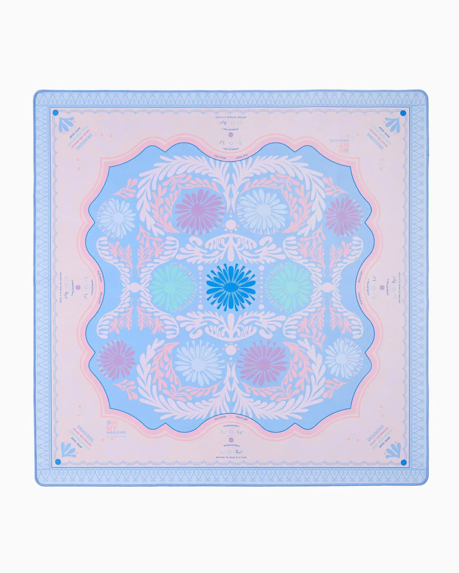 American Mahjong Mat for 4 Players, 33 Inch Natural Neoprene, Portable, Modern Design