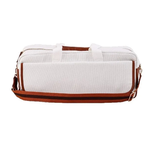 Mahjong Bag, Large Capacity Canvas Tote and Shoulder Bag, Multi-Functional, view 6