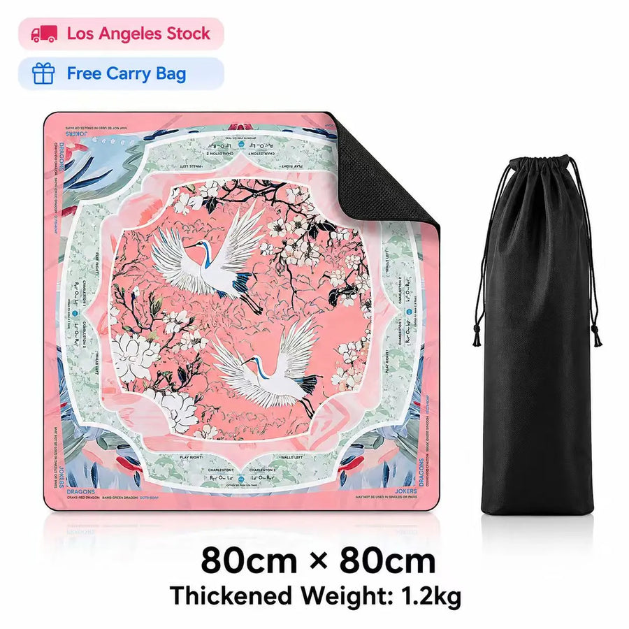 American Mahjong Table Mat, 31.5 x 31.5 Inch (80 cm) Diatomite, Non-Slip Pad, view 4