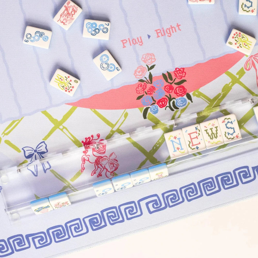 Mahjong Mat, Modern Flannel Table Mat, Non-Slip, Noise Reducing, view 2