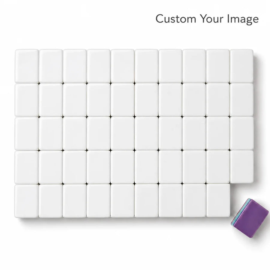 American Mahjong Set, 160 Engraved Tiles, 4 Layer Acrylic, Purple, view 5