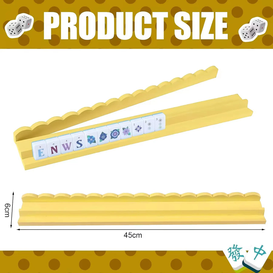 American Mahjong Rack Pusher, Magnetic Solid Wood Pusher Board