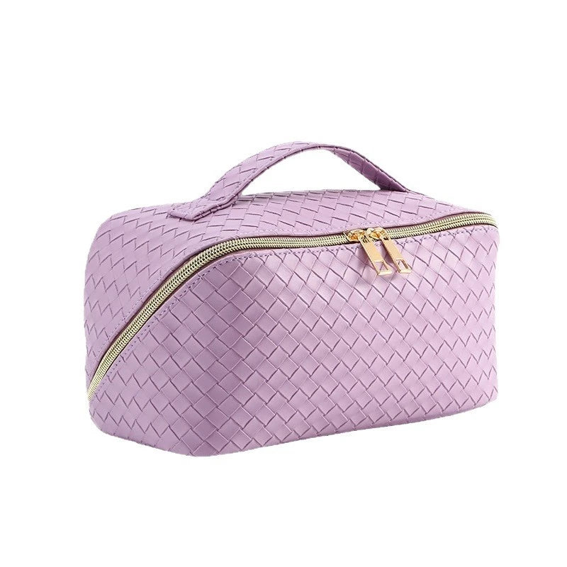 American Mahjong Tile Bag, PU Leather, Waterproof, Ultra Light Portable Storage Bag, view 4