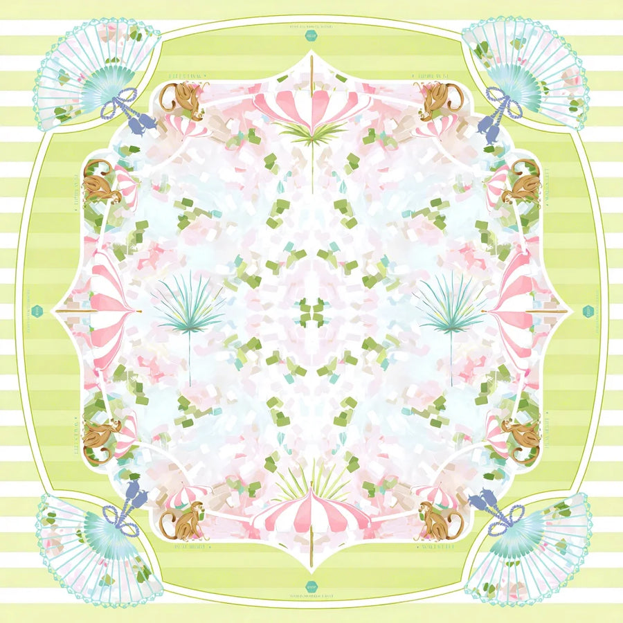 Mahjong Mat for American Mahjong Sets, Neoprene, Rose Floral Pattern