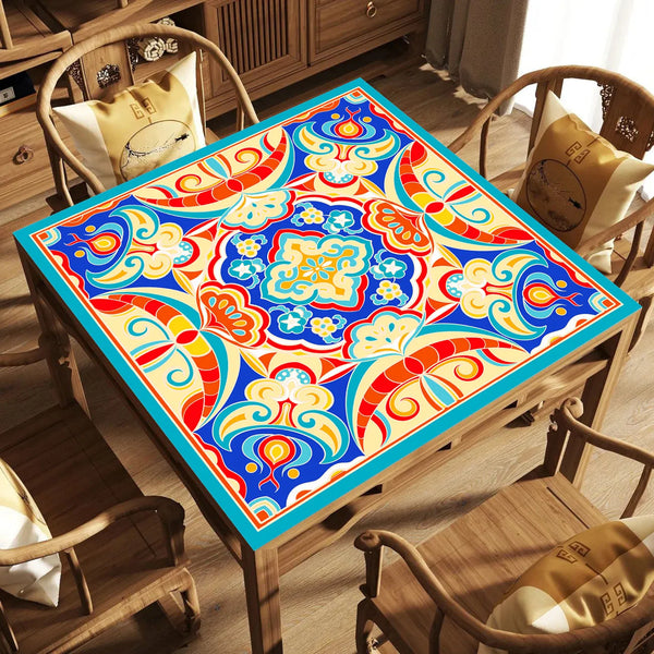 Mahjong Table Mat for 4 Players, Modern Neoprene, Non-Slip, Silent