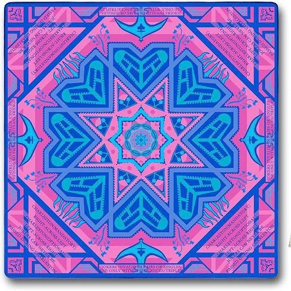 Mahjong Table Mat, Foldable Multi-Layer Rubber, Quick Dry, Non-Slip, Modern Design, view 8
