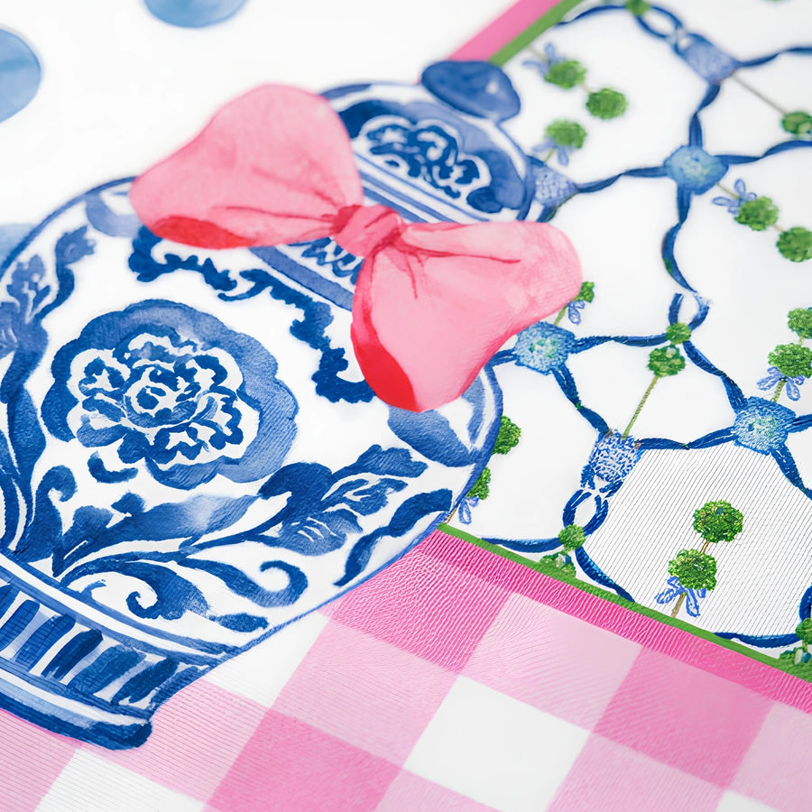 Mahjong Mat, 31.5 x 31.5 Inch (80 cm) Natural Rubber, Non-Slip, Noise Reducing, Preppy Style