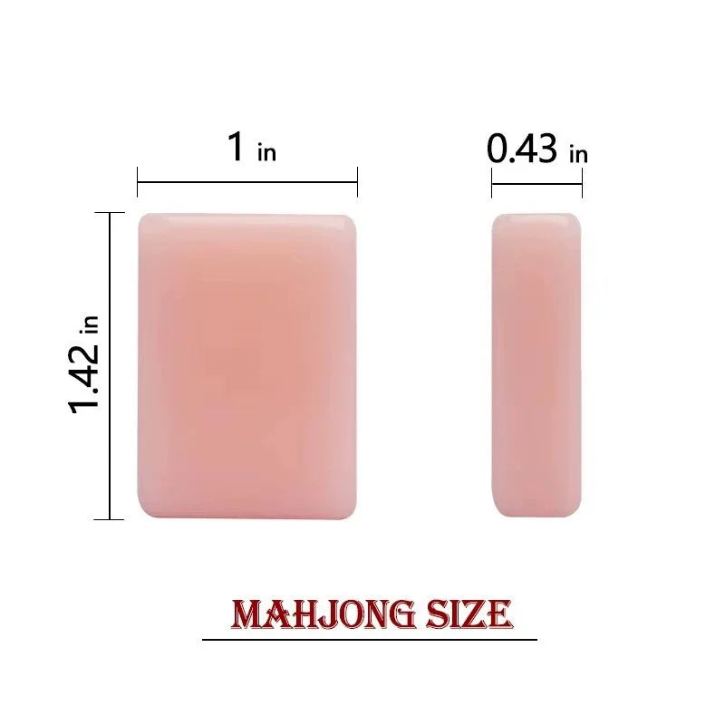 American Mahjong Set, 160 CNC Processed Acrylic Tiles, Pink Parisian Style Starter Kit, view 2