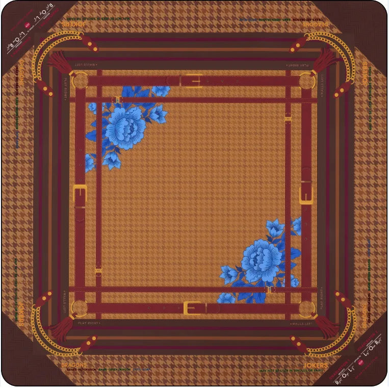 American Mahjong Table Pad, Foldable Non-Slip Game Mat, Soft Surface, Unfinished Edge