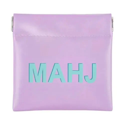 Mahjong Dice Bag, Mini PU Leather Squeeze Pouch for Dice and Coins, view 4