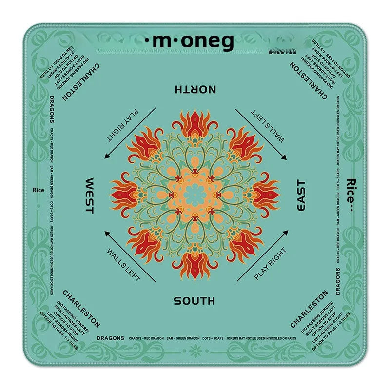 American Mahjong Mat, Thickened Natural Rubber, Non-Slip, Noise Reducing Game Mat, view 5