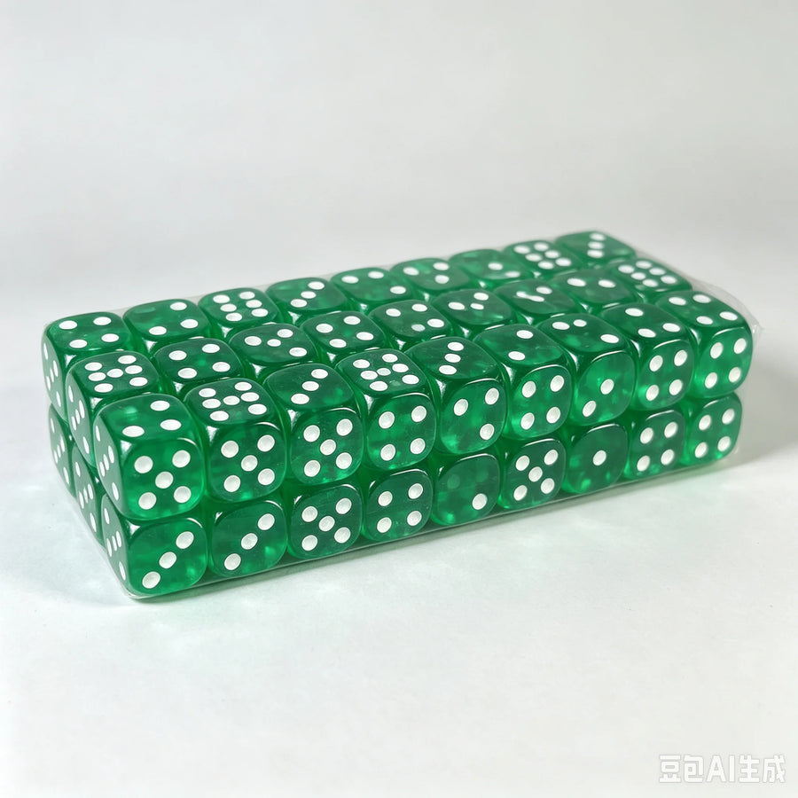 Mahjong Dice, 16mm, 100 Pieces per Set, Multiple Colors for Board Games, view 10