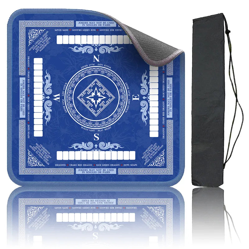 American Mahjong Table Mat with Carrying Bag, Rubber, Non-Slip, Quiet, Non-Staining, view 7