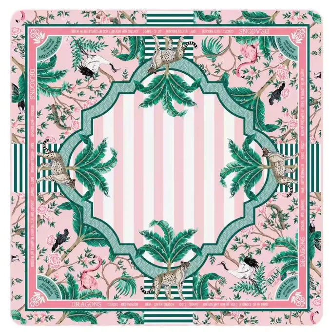Mahjong Mat, 32.7 x 32.7 Inch (83 cm) Foldable Neoprene, Non-Slip, Noise Reducing