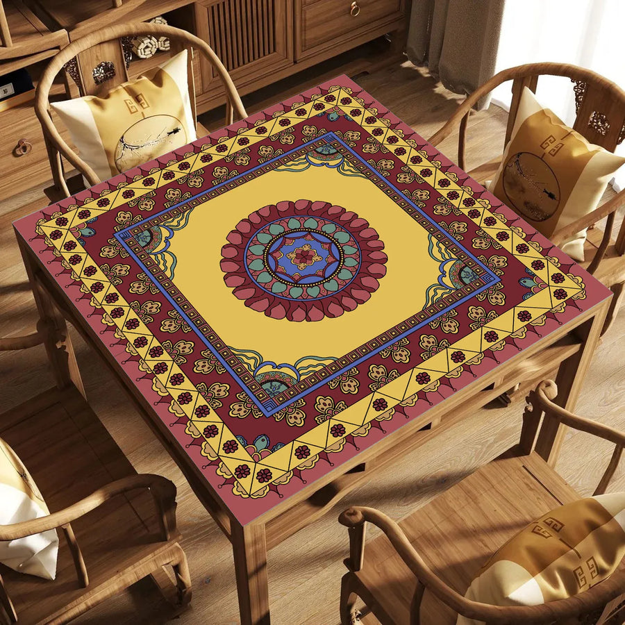 Mahjong Table Mat for 4 Players, Modern Neoprene, Non-Slip, Silent, view 4