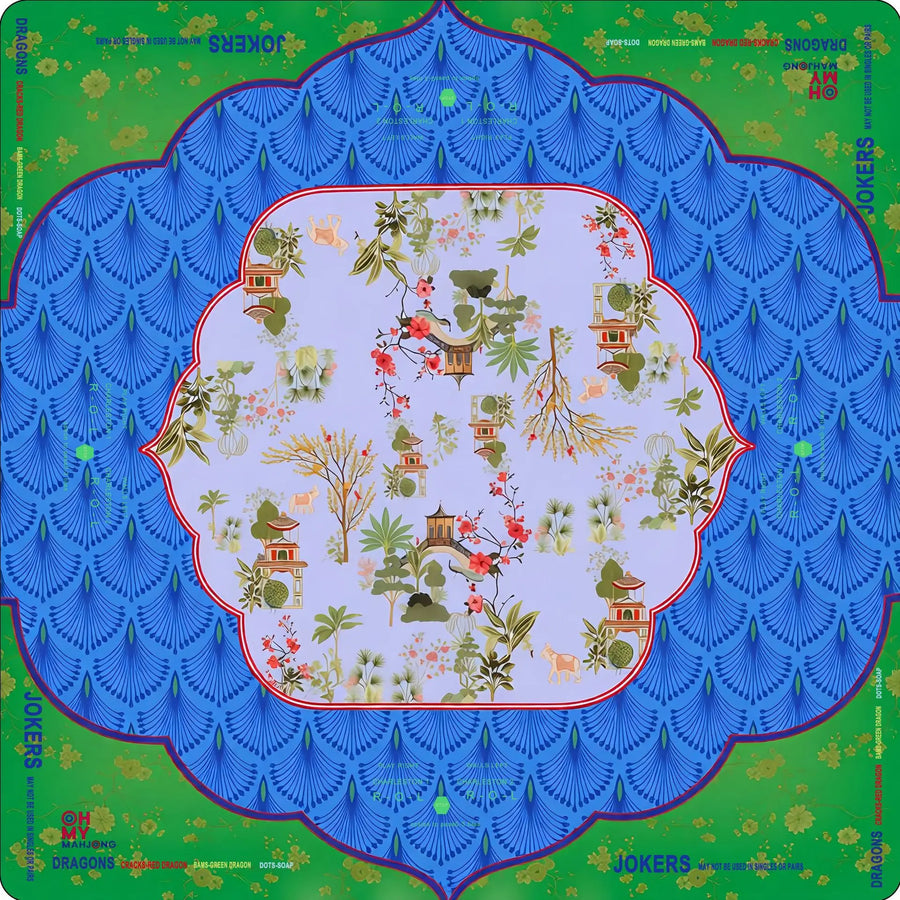 American Mahjong Table Pad, Foldable Non-Slip Game Mat, Soft Surface, Unfinished Edge