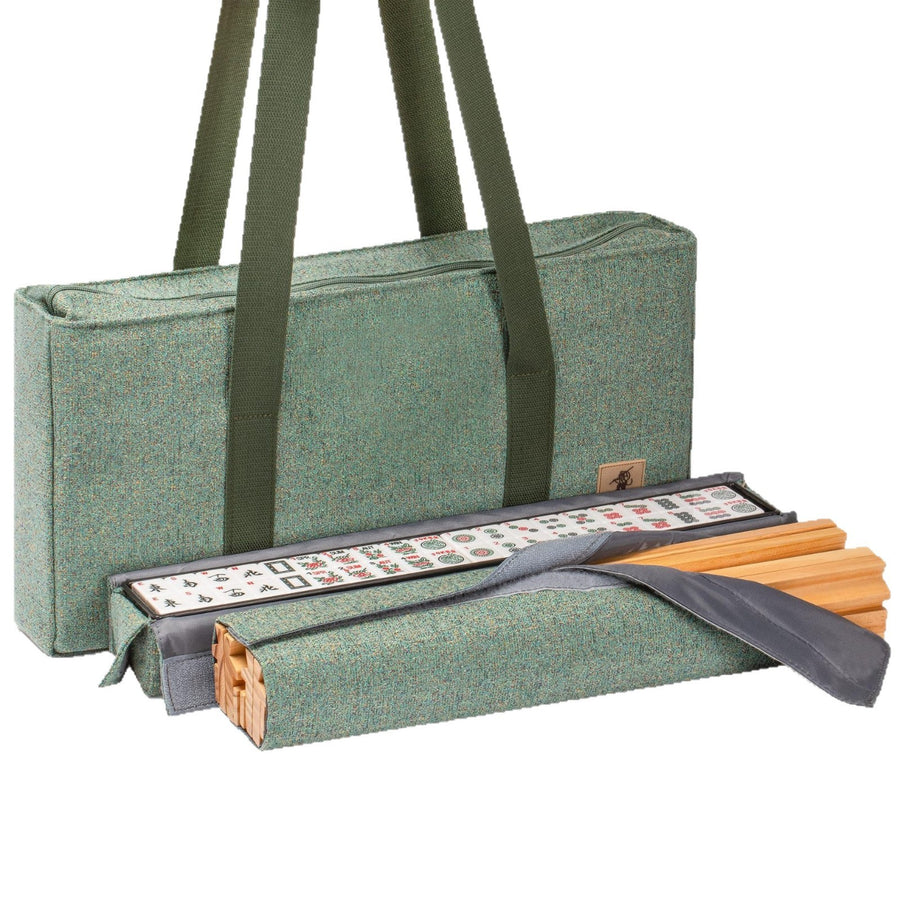 American Mahjong Set with Quilted Polyurethane Bag and 166 Tile Storage Case, view 5