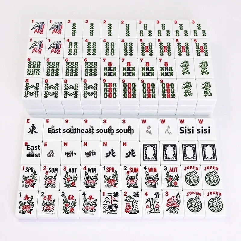 American Mahjong Set, 30mm Melamine Tiles, Western Style Mahjong Game, view 4