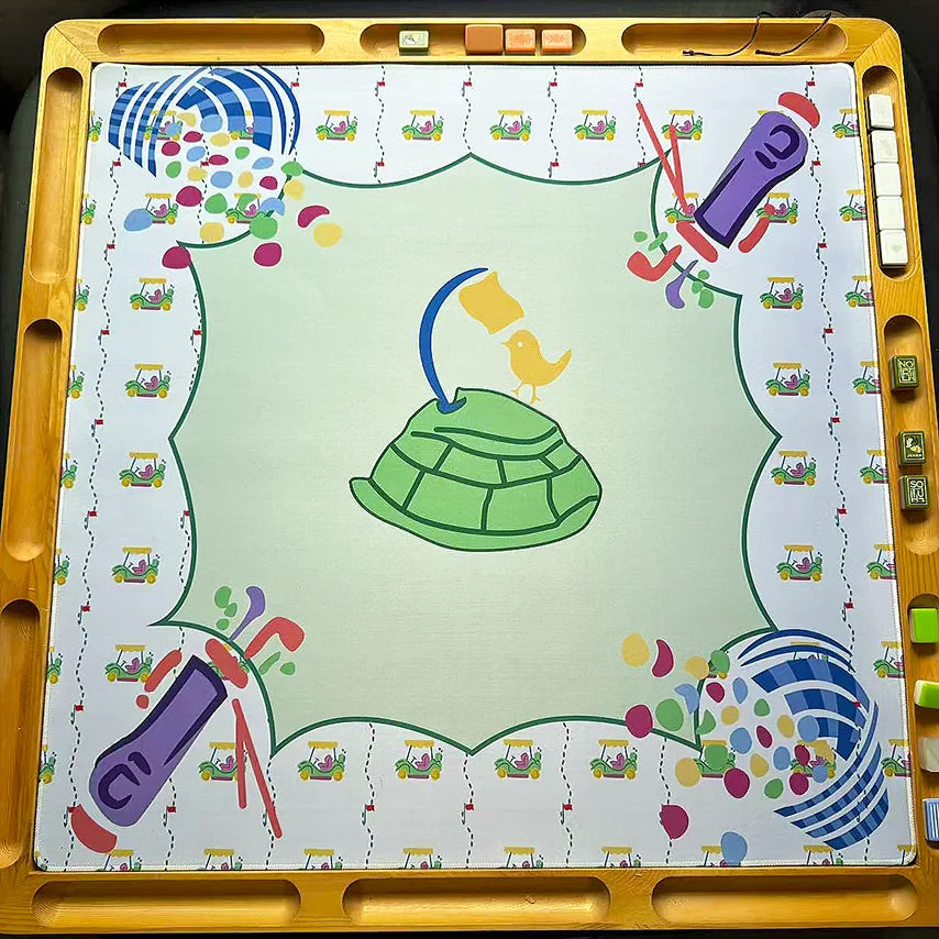 American Mahjong Tile Set, Single Layer Acrylic, Jade Jelly, Palm Springs Minimal Botanical Line, view 8