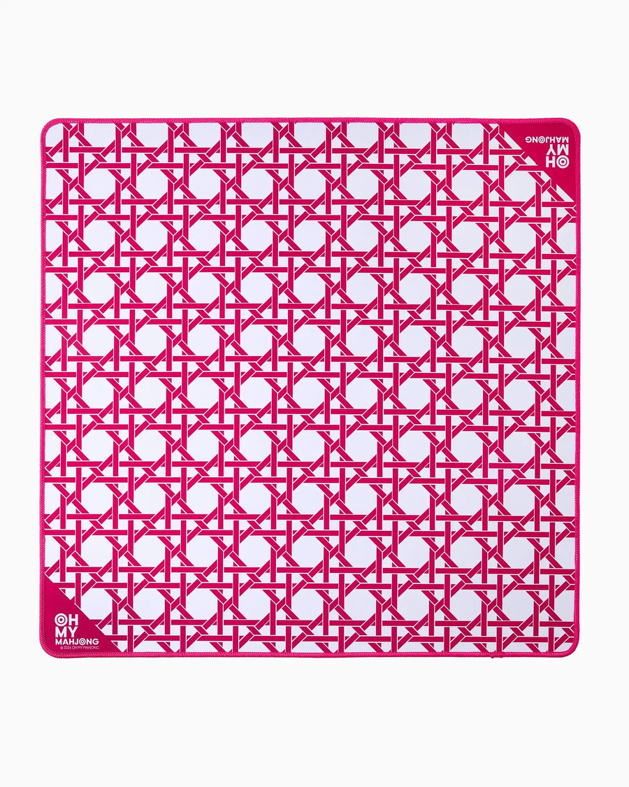 Mahjong Mat for American Mahjong Sets, Neoprene, Rose Floral Pattern