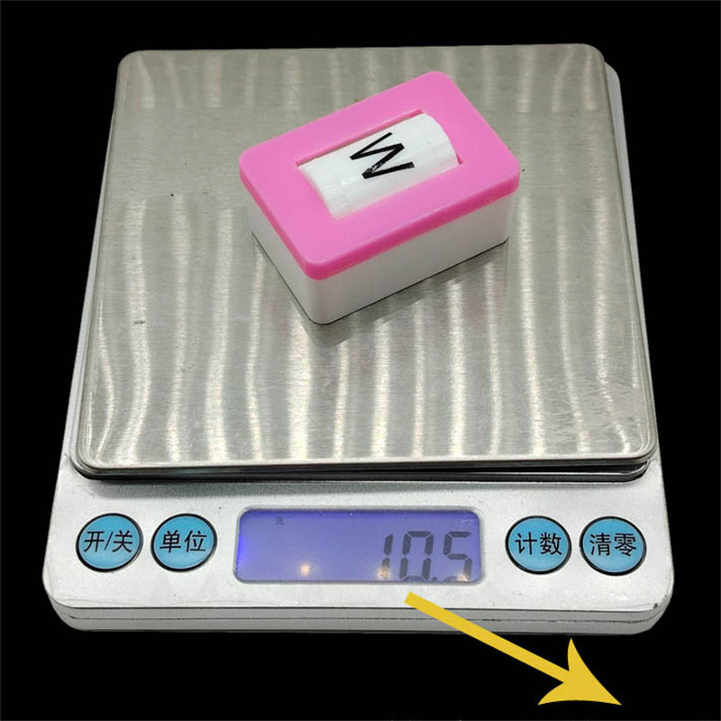 American Mahjong Wind Indicator, 43mm Plastic, English E S W N, Pink, view 5