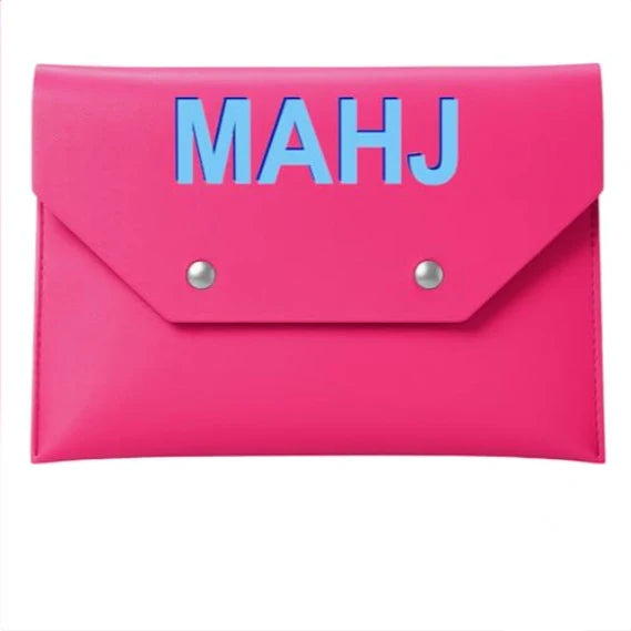 Mahjong Card Holder Pouch with Magnetic Closure, Portable Travel Bag, Multi-Color, view 11