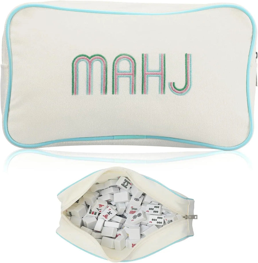 Mahjong Tile Storage Bag, Large Capacity Handheld Bag, Multiple Colors, view 4