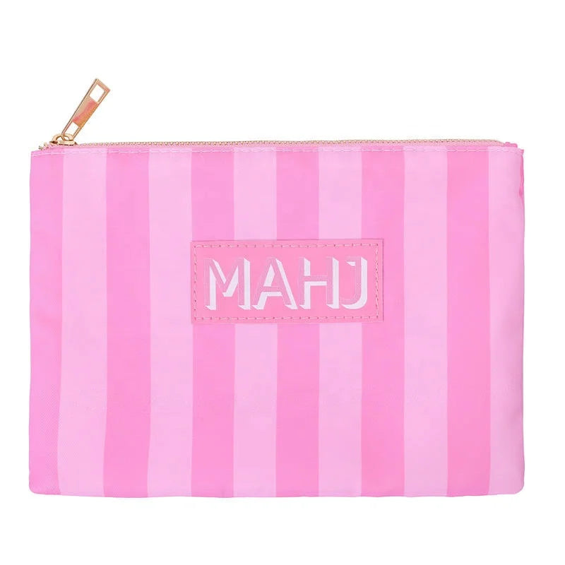 Mahjong Tote Bag with Zipper, Foldable Waterproof Nylon, Portable Storage Pouch, view 2