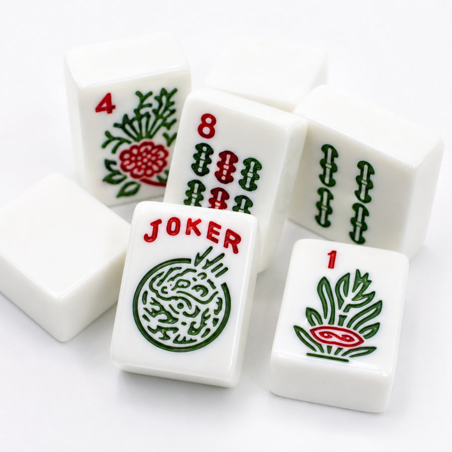American Mahjong Set, 166 Engraved Melamine Tiles, Wear-Resistant, view 6