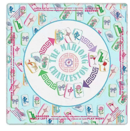 American Mahjong Mat, 31.5 Inch Rubber, Non-Slip, Noise Reducing Table Mat, view 7
