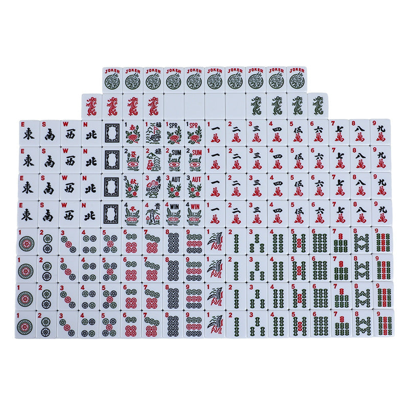 American Mahjong Set, 160 Tiles, 30mm Acrylic, for 4 Players, Sky Blue, view 3