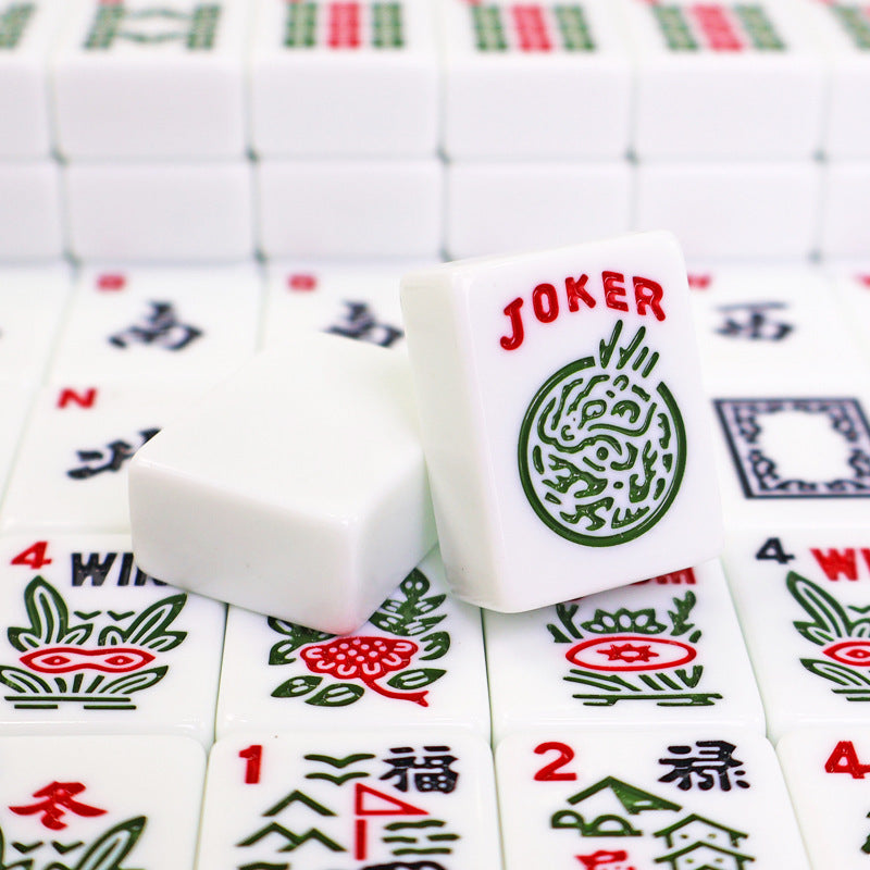 American Mahjong Set, 166 Tiles, 2 Layer Traditional Melamine, with Carrying Bag, view 3
