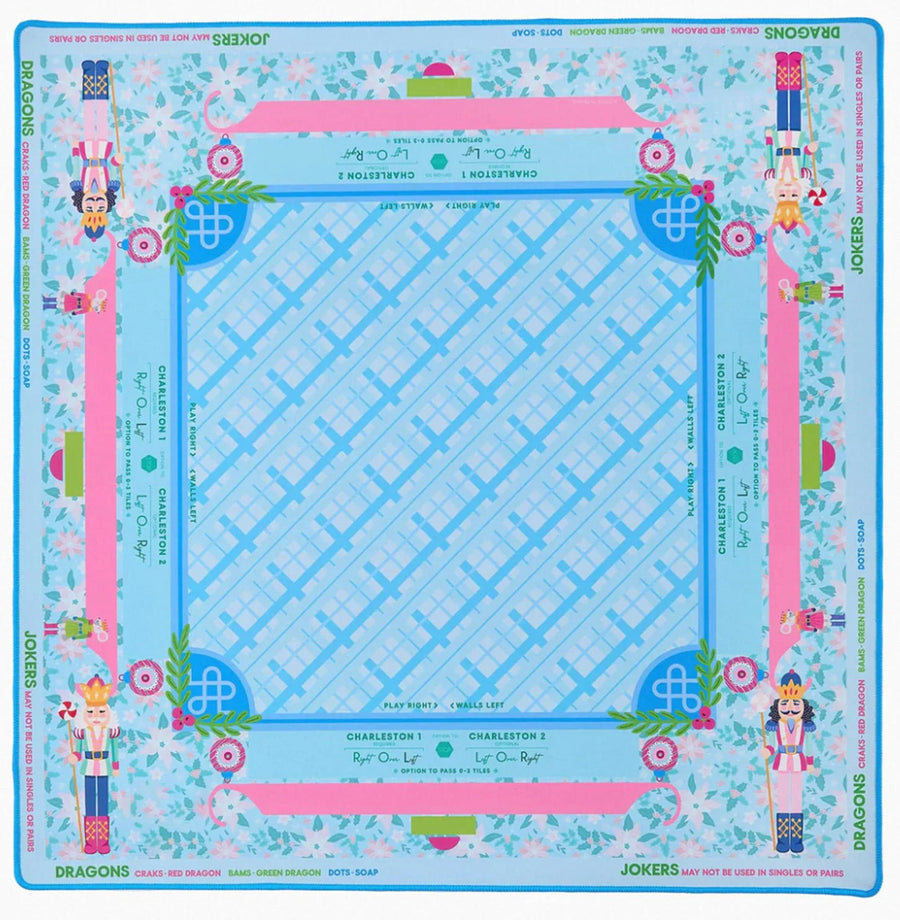 American Mahjong Table Mat, 32.7 x 32.7 Inch (83 cm), Microfiber and Neoprene, view 10
