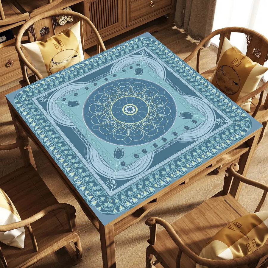 Mahjong Table Mat for 4 Players, Modern Neoprene, Non-Slip, Silent, view 8