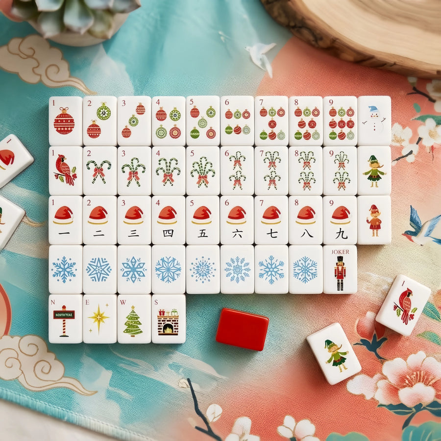 American Mahjong Travel Set, 160 Engraved Tiles, 4 Layer Acrylic, 1.24 x 0.90 x 0.63 Inch, view 7