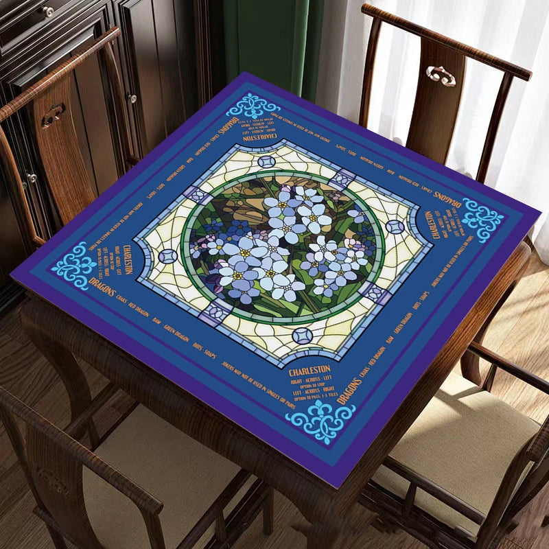 American Mahjong Mat, Thickened Rubber, Non-Slip, Waterproof, Noise Reducing, Stitched Edge, view 9
