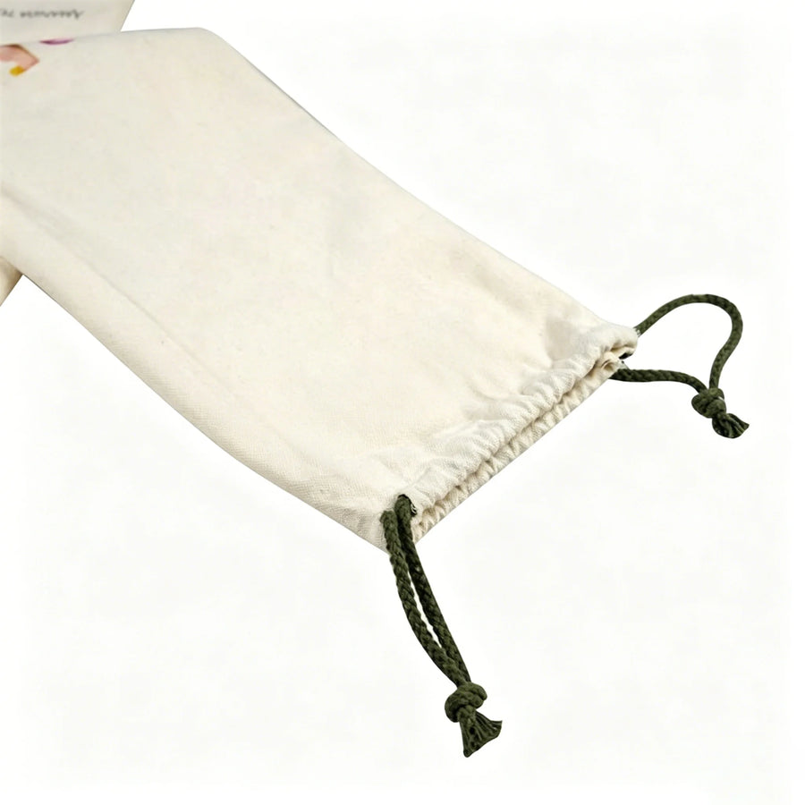 Mahjong Storage Bag, Polyester Canvas Drawstring Bag, Ultra-Light and Portable, view 2