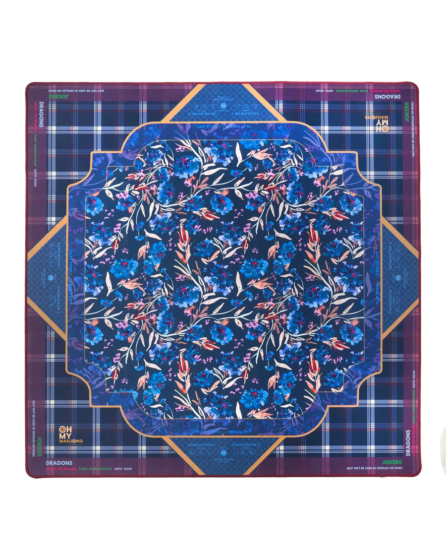 American Mahjong Mat for 4 Players, 33 Inch Natural Neoprene, Portable, Modern Design